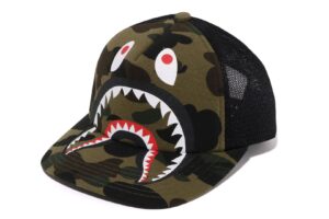 Bape '1st Camo' Shark Mesh Cap Green